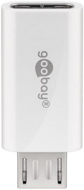 Goobay Micro-USB till USB-C OTG adapter - White — Goobay