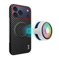 IMAK iPhone 18 Pro/17 Pro MagSafe Case with Carbon Fiber Texture - Black/Red — IMAK
