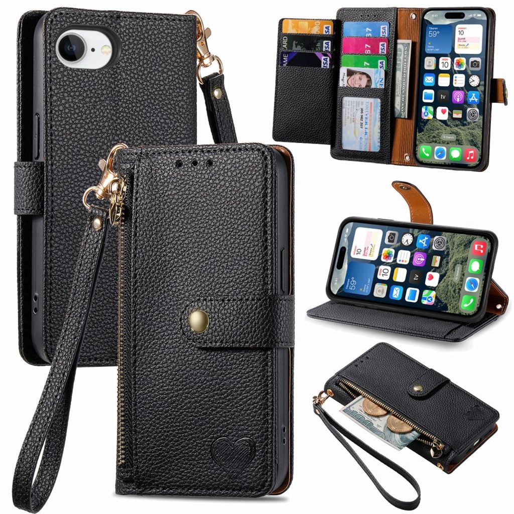 iPhone 17e/16e Wallet Cover - Dark Purple