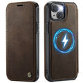 CASEME 053 iPhone 12/12 Pro Wallet Cover MagSafe RFID blocking - Brown