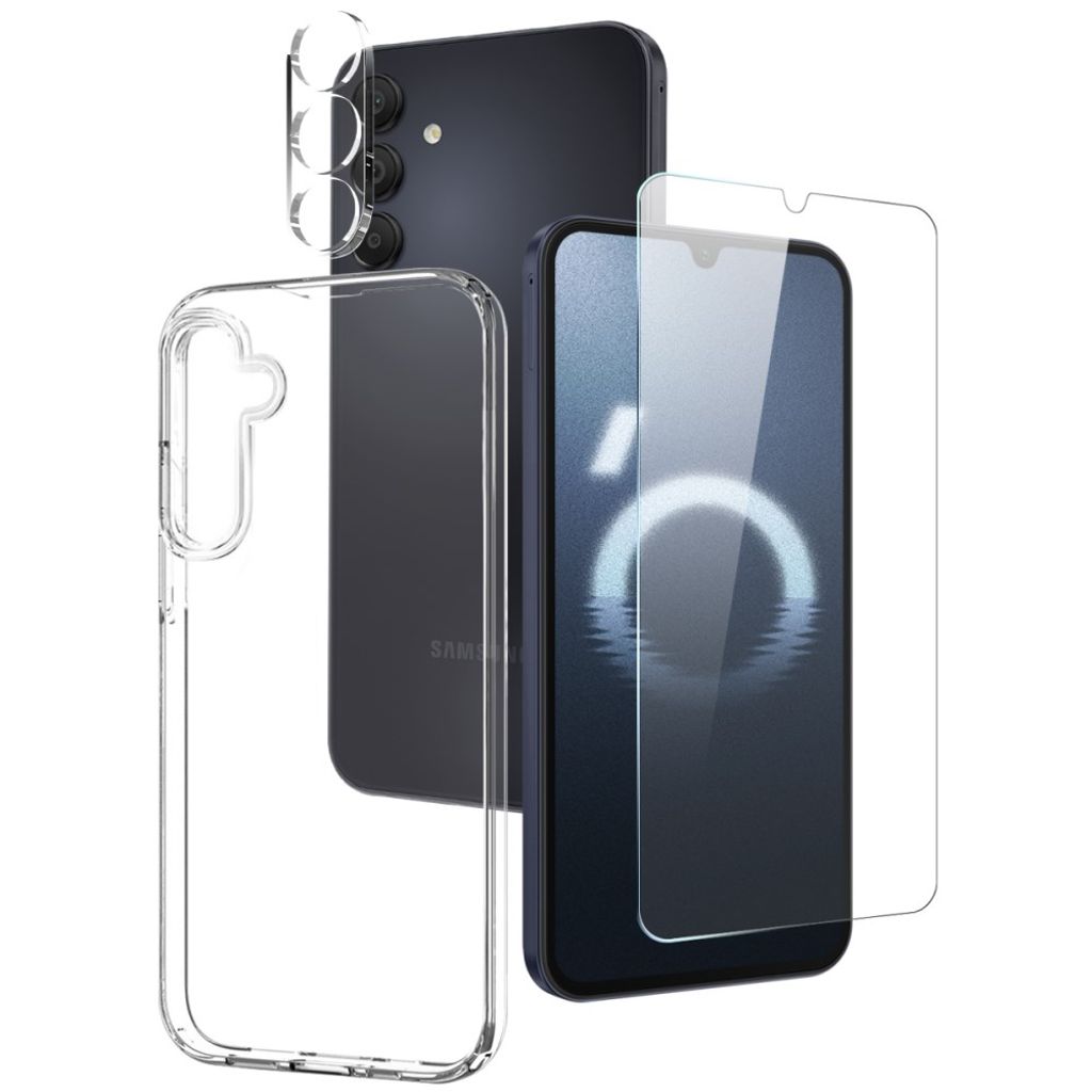 NORTHJO Samsung Galaxy A16 Case & Screen/Lens Protector - Transparent — NORTHJO