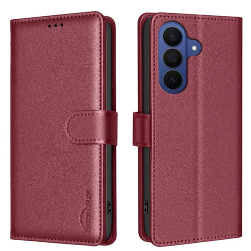 BINFEN COLOR Samsung Galaxy A37 5G Wallet Cover RFID Blocking - Red — BINFEN