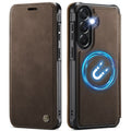 CASEME 053 Samsung Galaxy A17/A16/A26 Wallet Cover MagSafe RFID blocking - Brown — CASEME