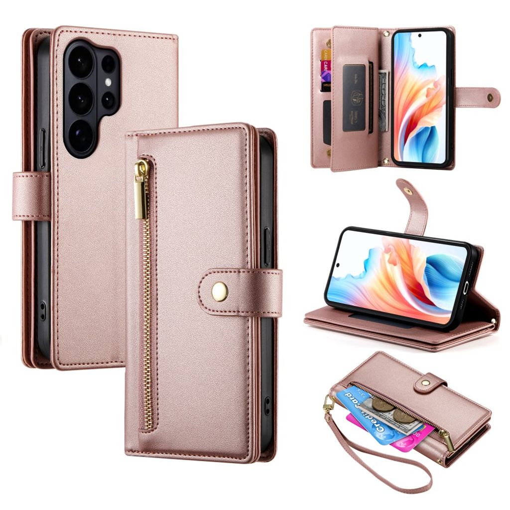 Samsung Galaxy S26 Ultra Wallet Cover with Detachable Straps - Pink — Samsung