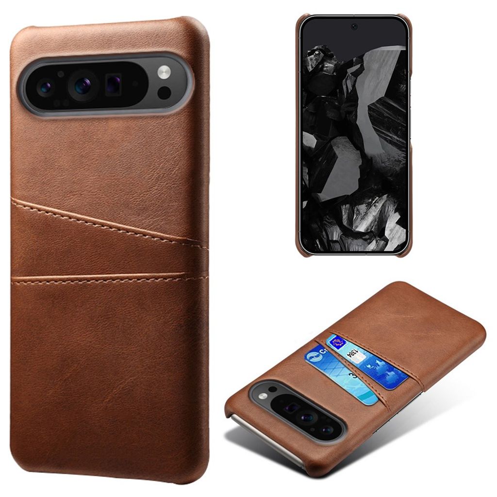 Google Pixel 9 Pro XL Case with card slots - Brown