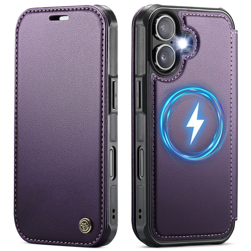 CASEME 053 iPhone 17 Wallet Cover MagSafe RFID blocking - Purple