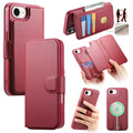 CASENEO iPhone 17e/16e Magnetic Detachable Wallet Cover - Red