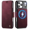 CASEME 053 iPhone 17 Pro Wallet Cover MagSafe RFID blocking - Red