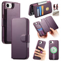 CASENEO iPhone 17e/16e Magnetic Detachable Wallet Cover - Purple