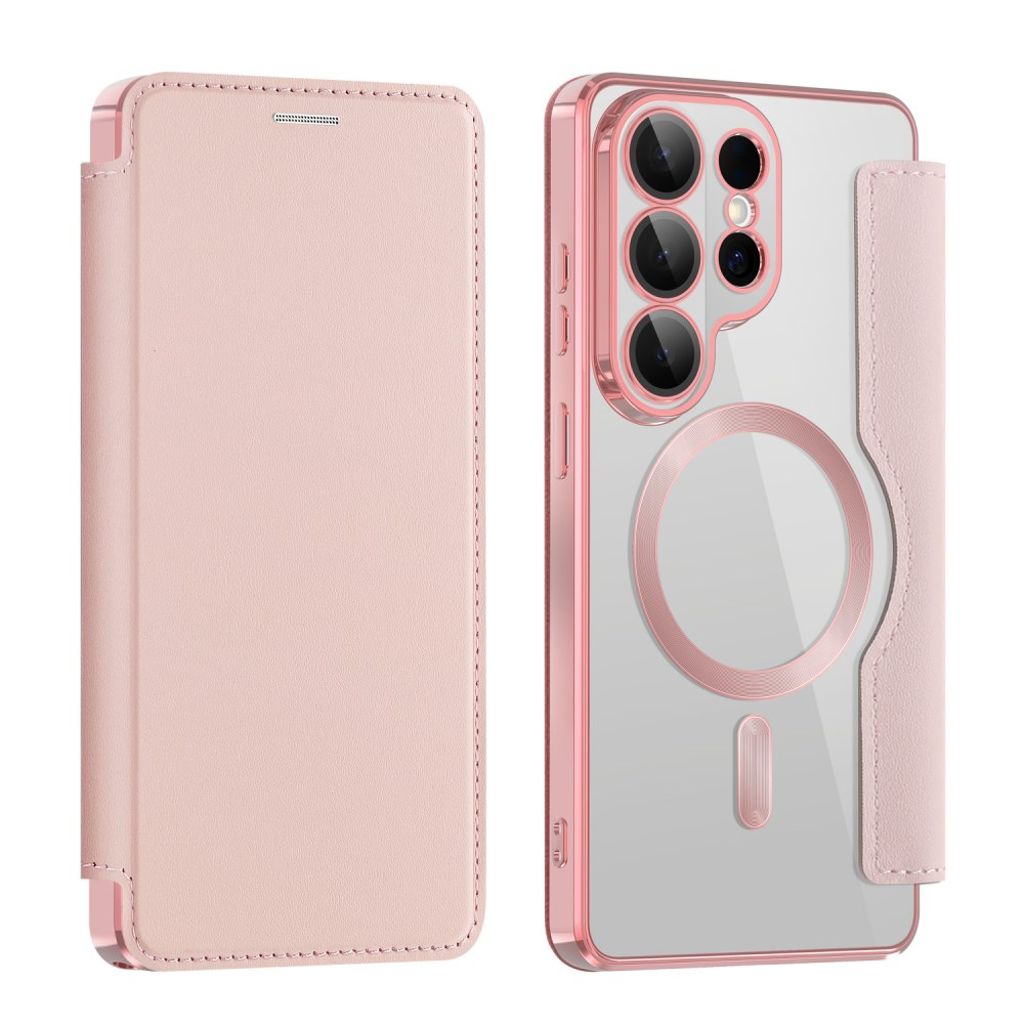 Samsung Galaxy S26 Ultra Wallet Cover MagSafe Card Holder – Pink