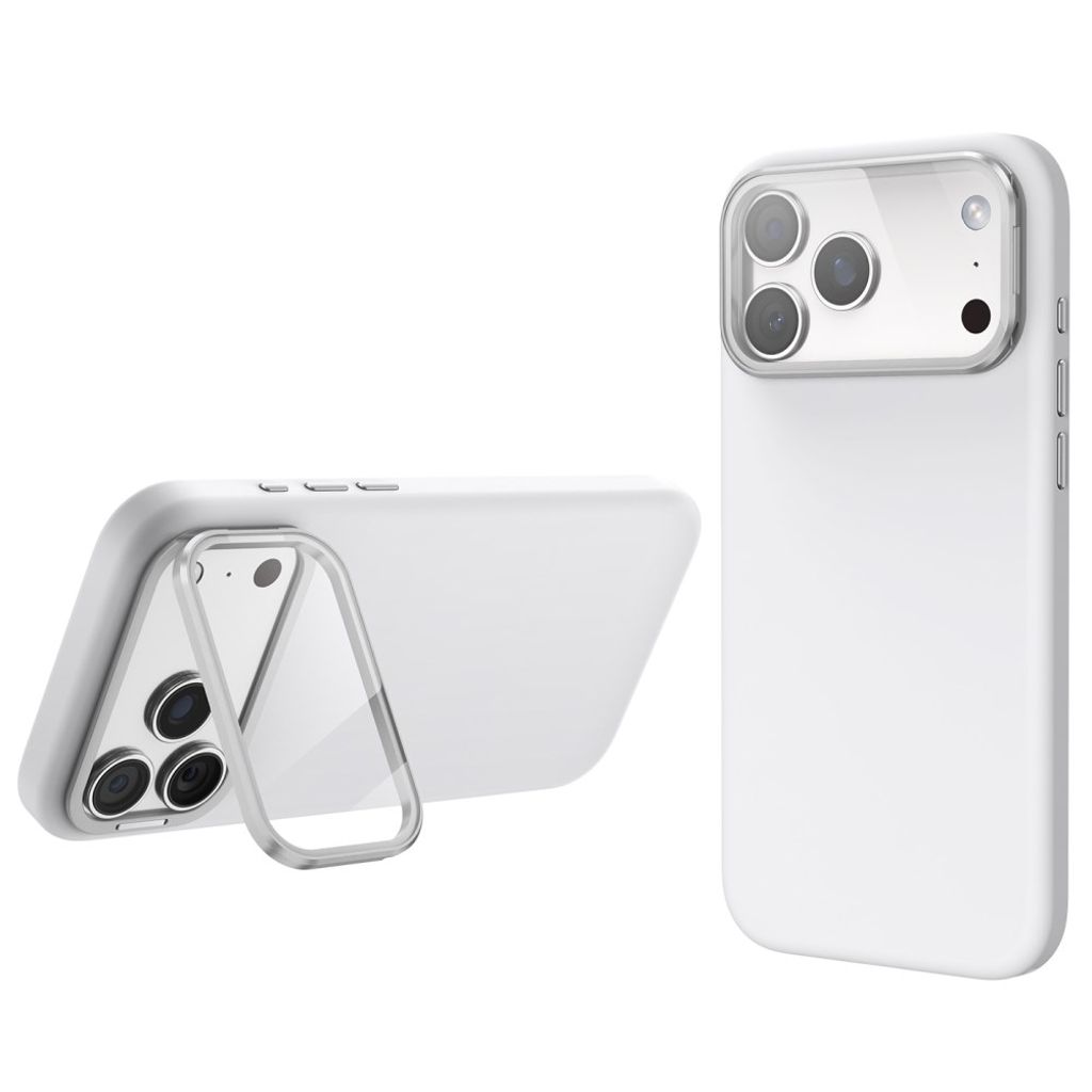iPhone 17 Pro Max/16 Pro Max MagSafe Case Lens Cover Kickstand - White