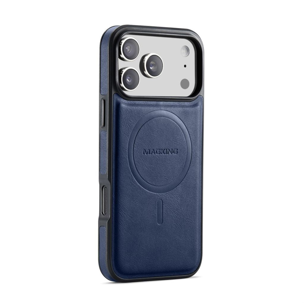 MAGKING K1 iPhone 18 Pro / 17 Pro MagSafe Case PU-leather - Blue — MAGKING