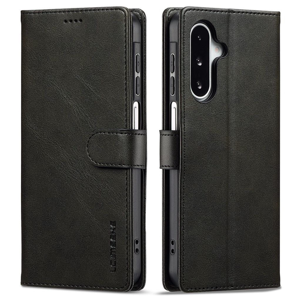 LC.IMEEKE Samsung Galaxy A17 Wallet Cover Stand - Black — LC.IMEEKE