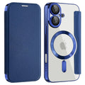 iPhone 16 Plus Cover with card slots - Blue — Övrigt