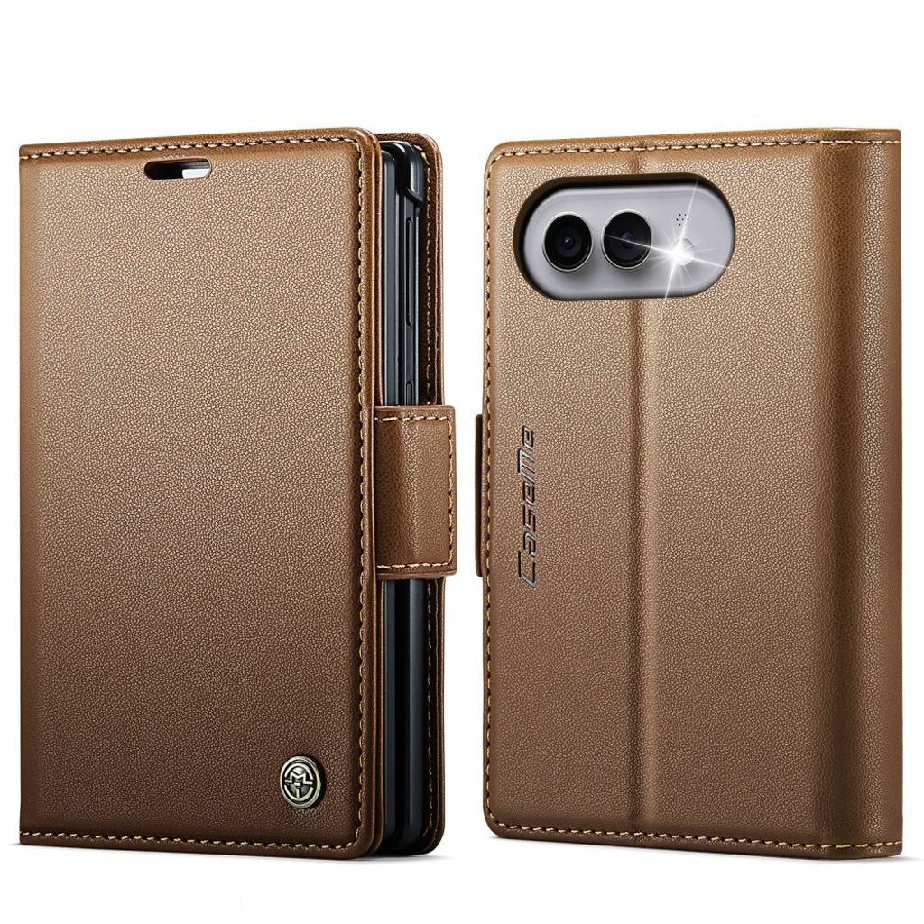 CASEME iPhone Duo Wallet Cover RFID-blocking - Brown — CASEME