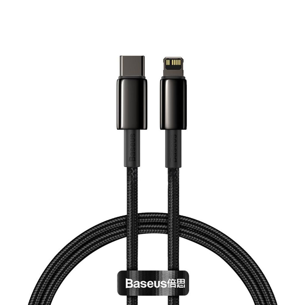Baseus USB-C to Lightning cable 20W PD, 1m - Black — Baseus