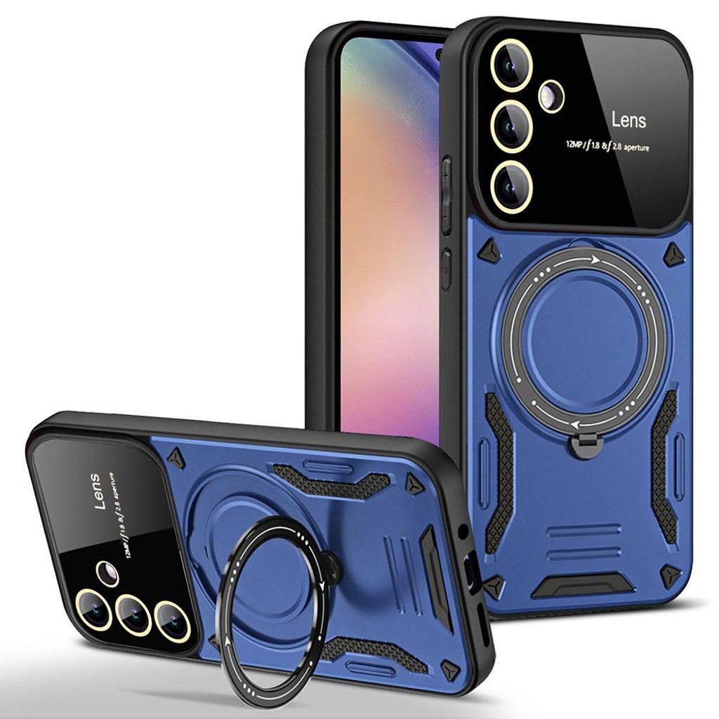 Samsung Galaxy A36 5G / A56 5G Phone Case with Ring holder - Blue — Samsung