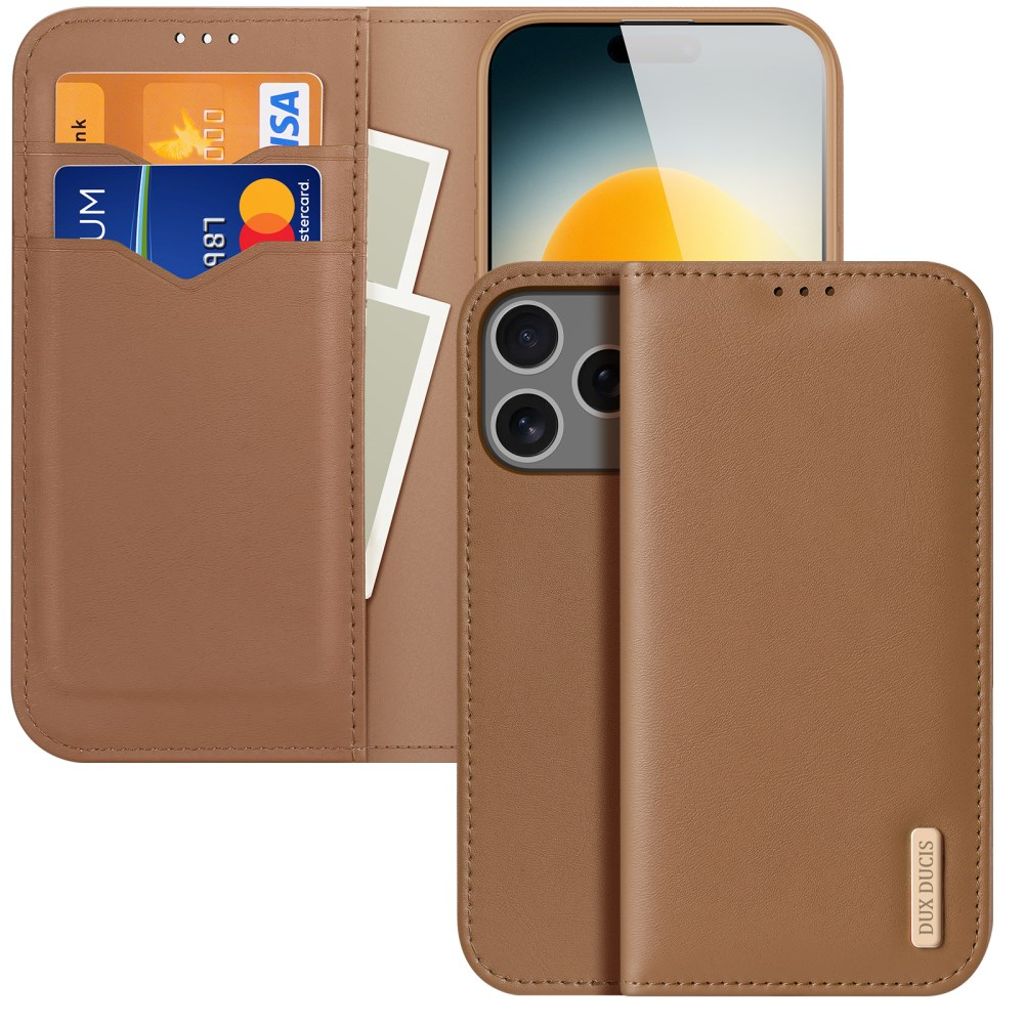 DUX DUCIS iPhone 17 Pro Max RFID Blocking Cover - Brown