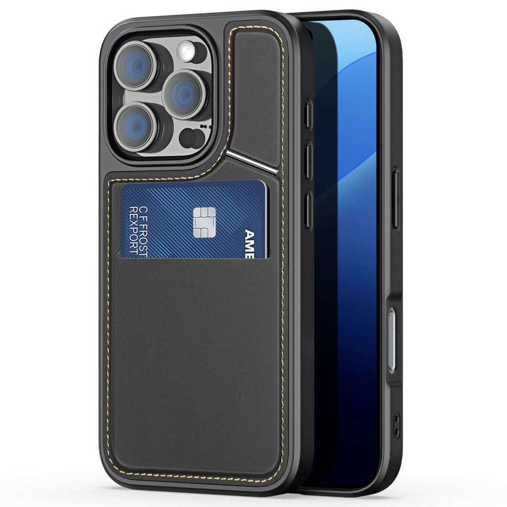 DUX DUCIS iPhone 16 Pro Case with card slot - Black — DUX