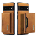 DG.MING M2 2in1 Google Pixel 7 Pro case with a wallet - Brown