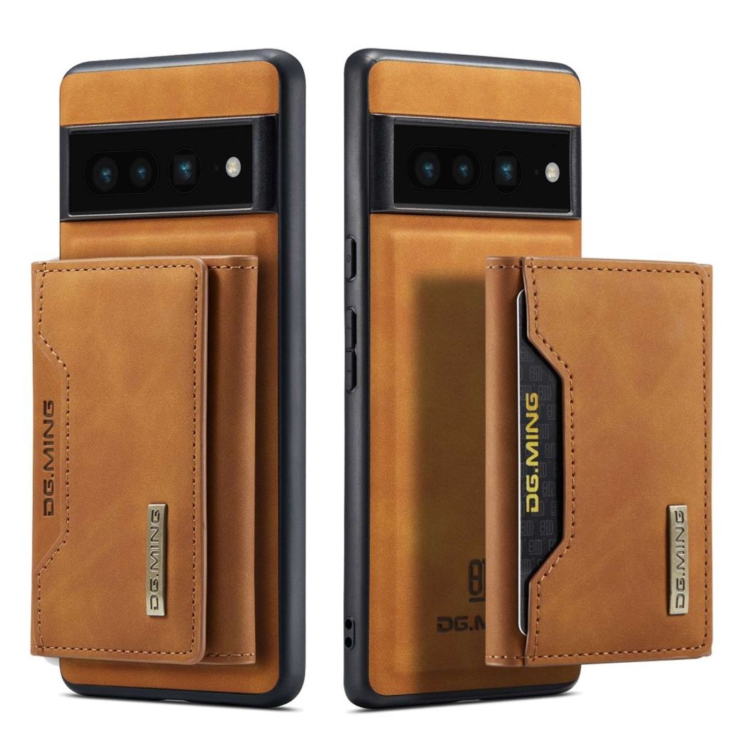 DG.MING M2 2in1 Google Pixel 7 Pro case with a wallet - Brown