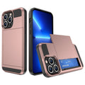 iPhone 14 Pro Case with Card Slot - Rose Gold