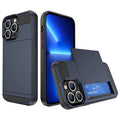 iPhone 14 Case with card slot - Navy blue — Övrigt