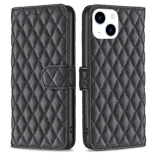 BF Rhombus Pattern Cover for iPhone 14 cover - Black — BF