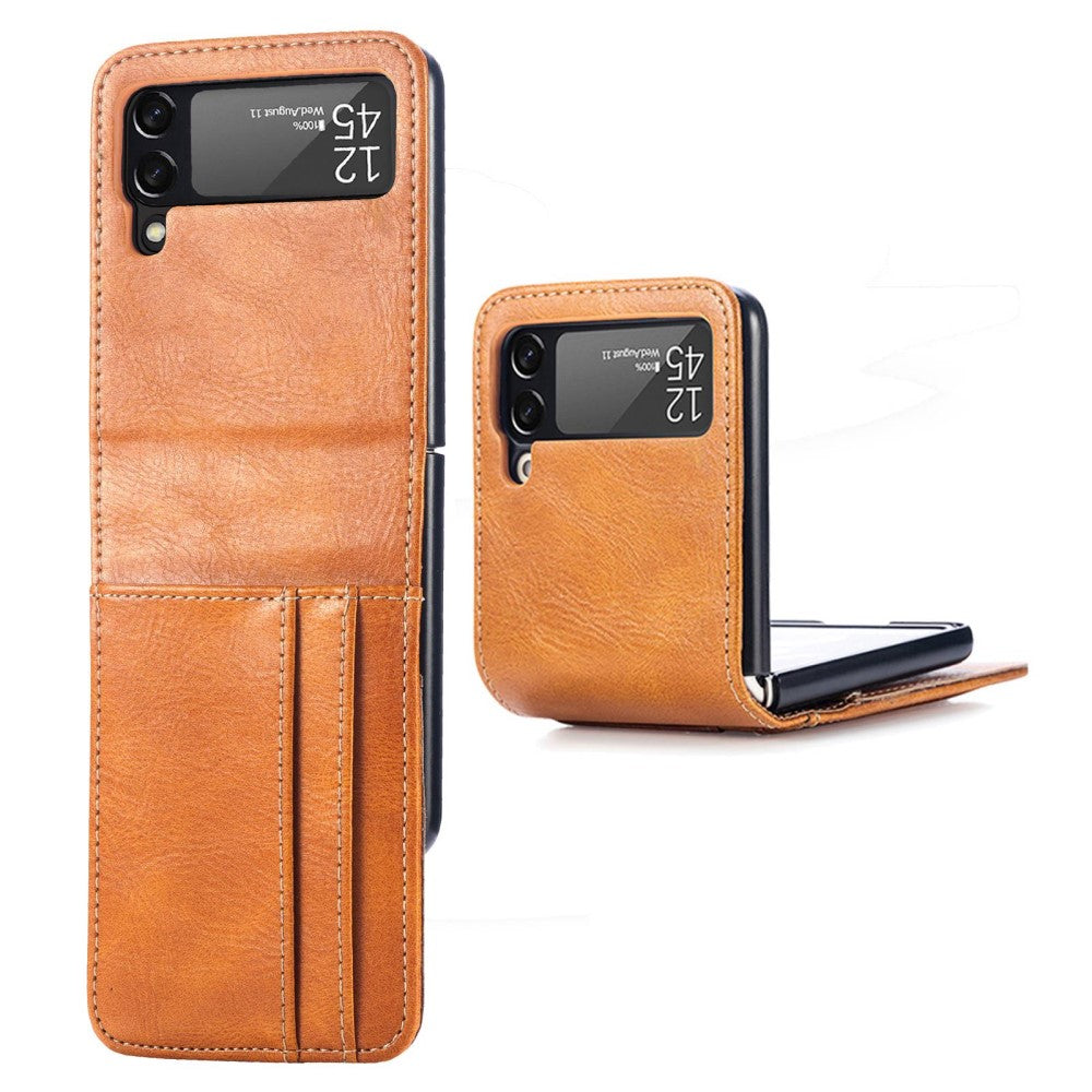 Samsung Galaxy Z Flip4 5G Portable Wallet Phone Case - Brown — Samsung