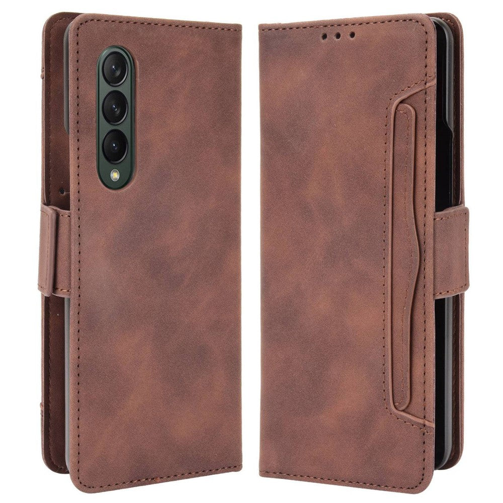 Samsung Galaxy Z Fold4 5G Multiple Card Slots Cover - Brown — Samsung