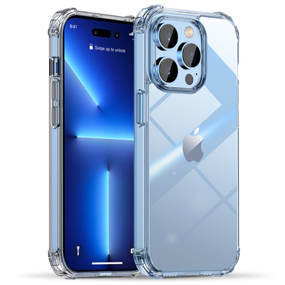 IPAKY iPhone 14 Pro Max Drop-proof Hard PC TPU Case - Transparent