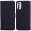 Motorola Moto G62 5G Solid Color TPU wallet cover - Black — Övrigt