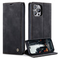 Black iPhone 14 Pro phone cover with a stand — Black