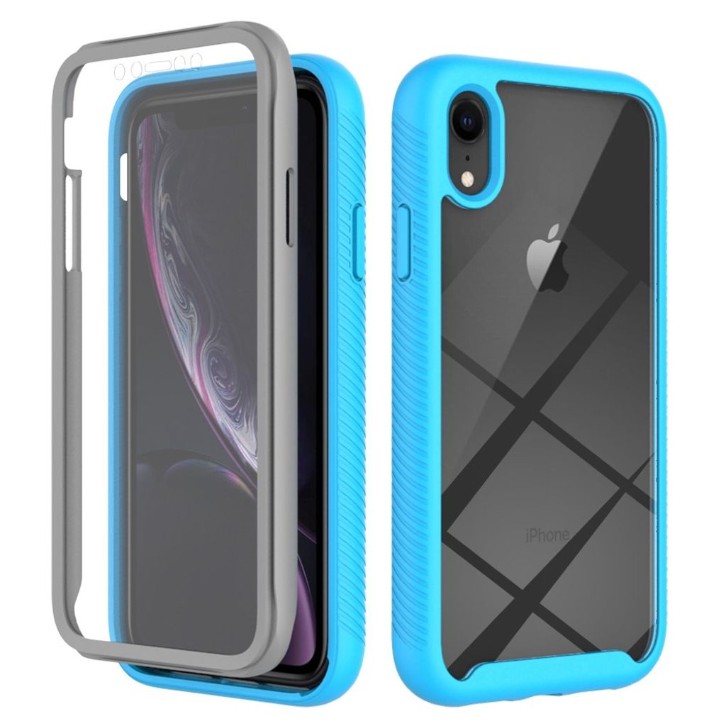 IPhone XR case with a screen protector - Lyseblå — Övrigt