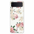 Samsung Galaxy Z Flip4 5G Pattern Printing Drop-proof Back case - Flowers — Samsung