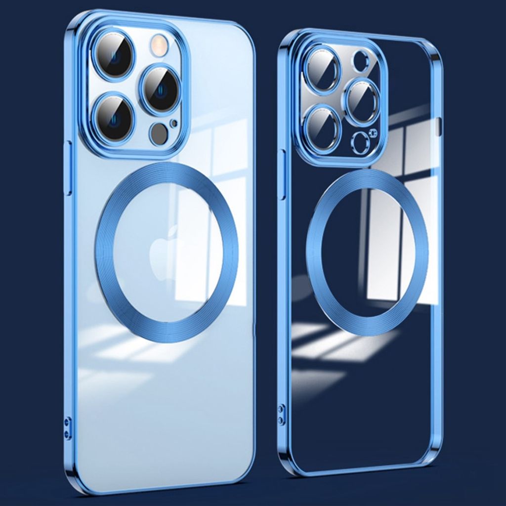 IPhone 14 Pro Max Magnetic Charging Anti-fall Case - Navy blue — Övrigt