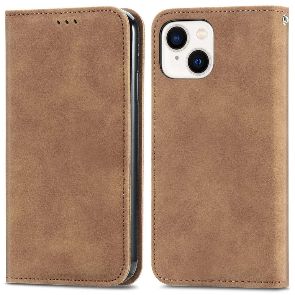 iPhone 14 Skin-touch Feeling cover - Brown — Övrigt