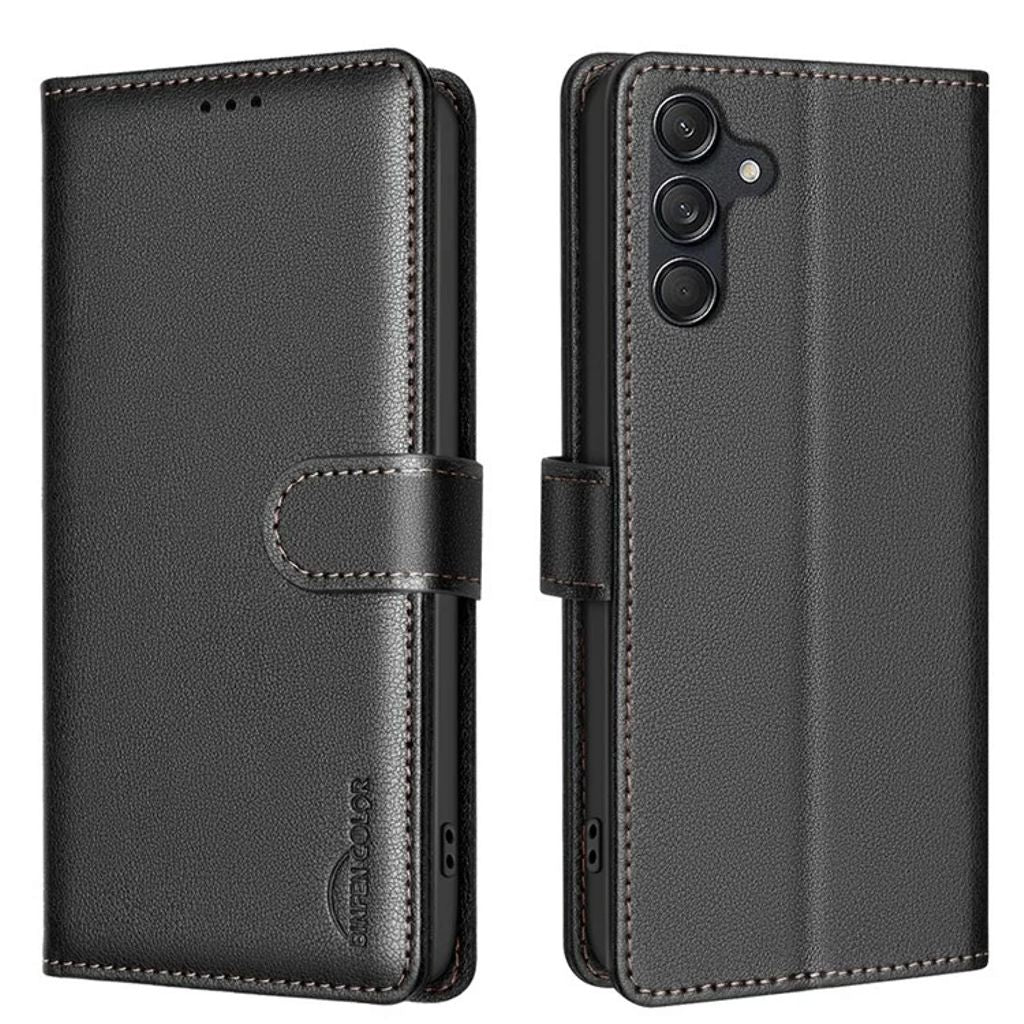 BINFEN COLOR Samsung Galaxy S25 Plus / S24 Plus Wallet Cover - Black — BINFEN