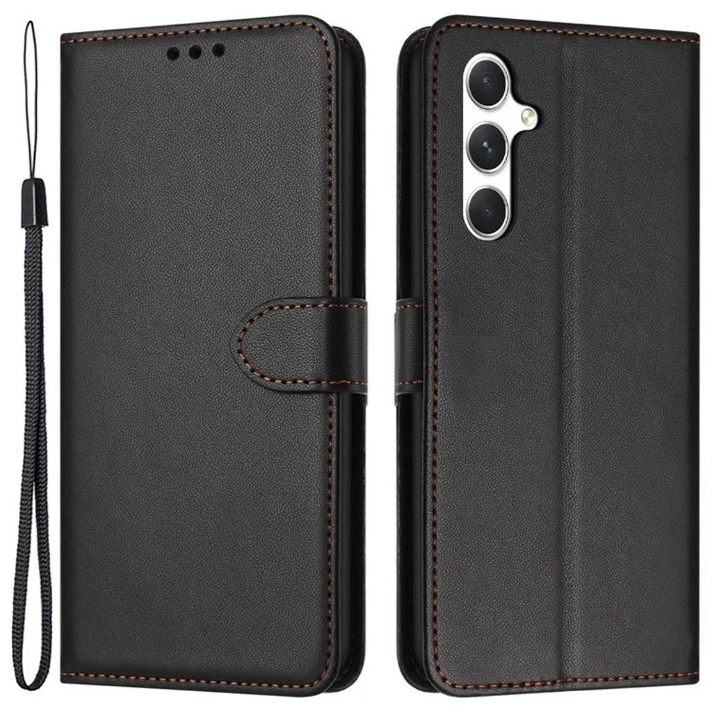 Samsung Galaxy S25 / S24 Wallet Cover with Strap - Black — Samsung