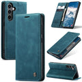 CASEME Samsung Galaxy S24 FE Matte leather imitation Wallet Cover - Blue — CASEME