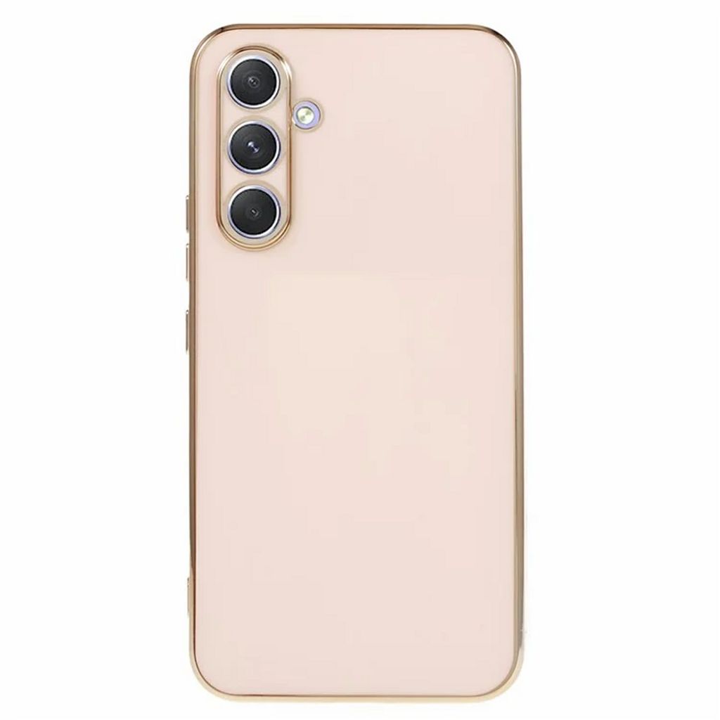 Samsung Galaxy S25 Plus Case with Gold Details - Pink