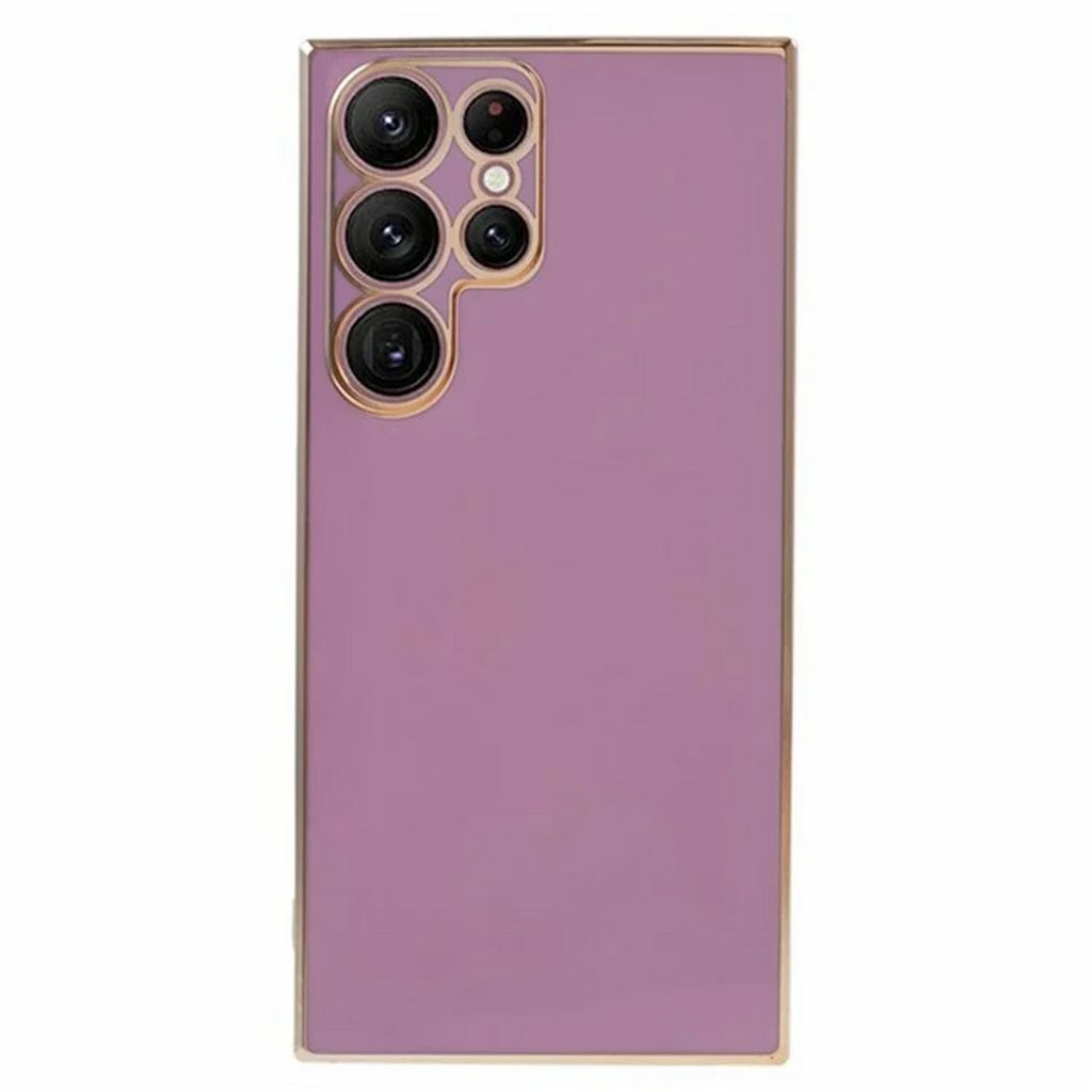 Samsung Galaxy S25 Ultra Case with Gold Details - Purple