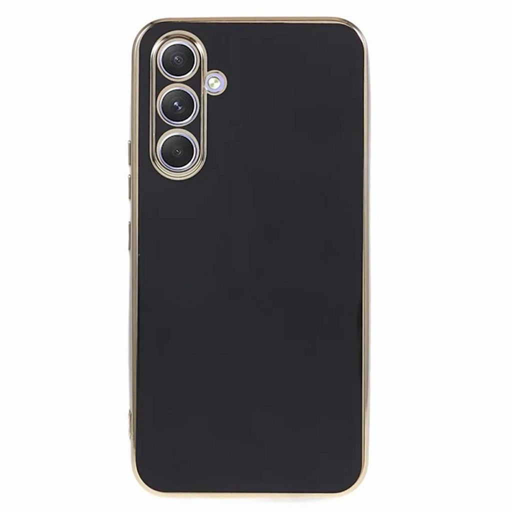 Samsung Galaxy S25 Case with Gold Details - Black — Samsung