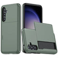 Samsung Galaxy S25 Case with Card Holder - Green — Samsung