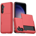 Samsung Galaxy S25 Case with Card Holder - Red — Samsung