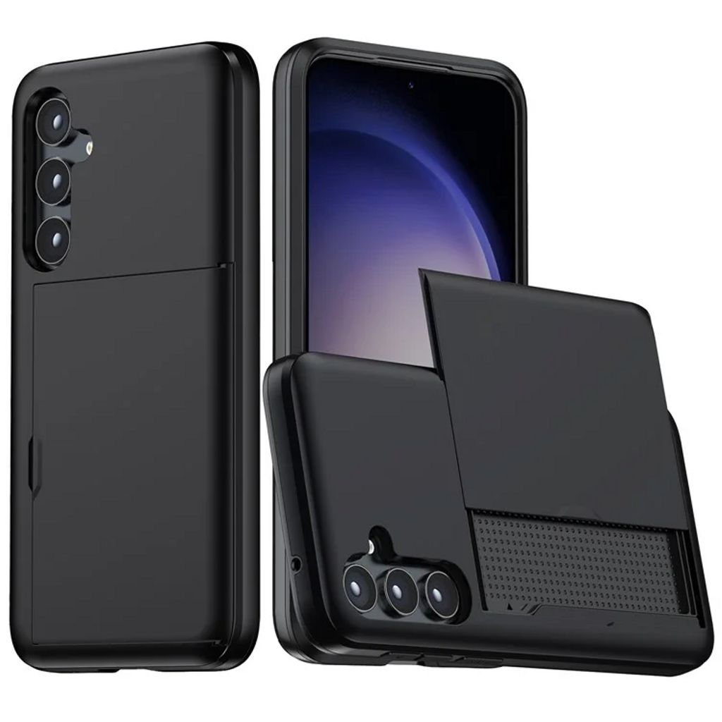 Samsung Galaxy S25 Plus Case with Card Holder - Black