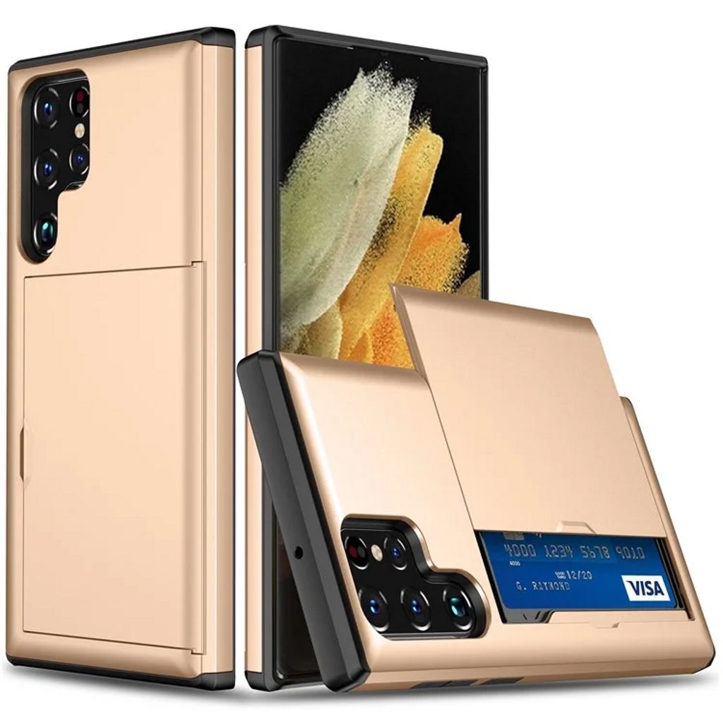 Samsung Galaxy S25 Ultra Case with Card Holder - Gold — Samsung