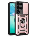 Samsung Galaxy S25 Ultra Case with Camera Cover and Stand - Rose Gold — Samsung