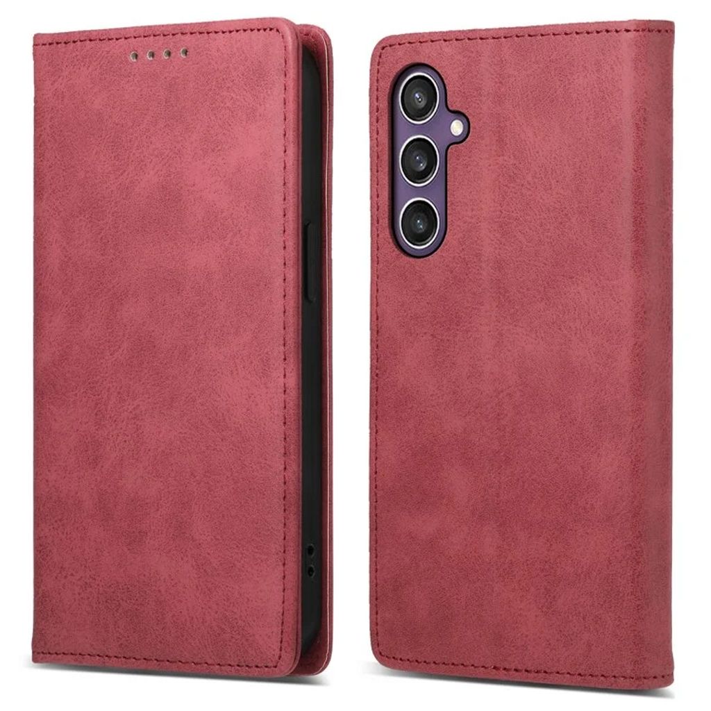Samsung Galaxy S25 RFID Blocking Wallet Cover - Red — Samsung