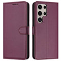 Samsung Galaxy S25 Ultra Wallet Cover with Strap - Purple
